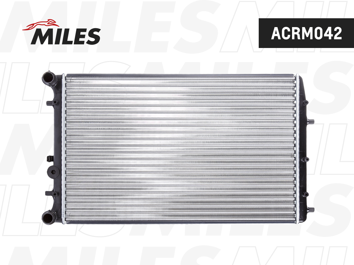 Радиатор VW Polo/Golf 5/Skoda Fabia 1.2/1.4/1.6/1.8/2.0/1.4TD/1.9TD 99-09 MILES ACRM042