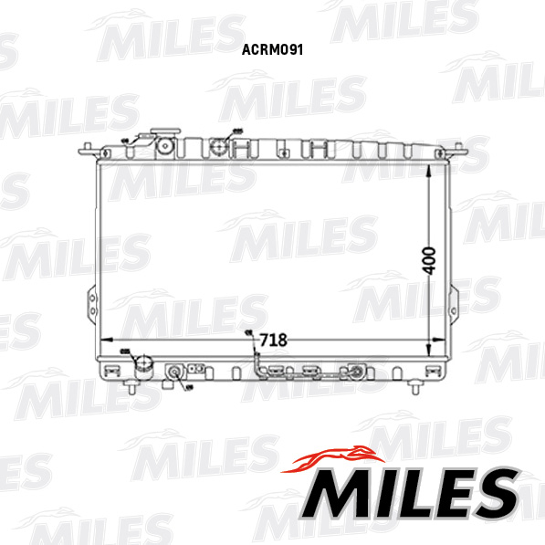 Радиатор HYUNDAI Sonata (EF) (98-05)/KIA Magentis (01-05)2.0/2.4/2.5 V6/2.7 V6 AT MILES ACRM091