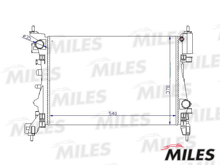 Радиатор OPEL CORSA 1.2-1.4 10- MILES ACRM397