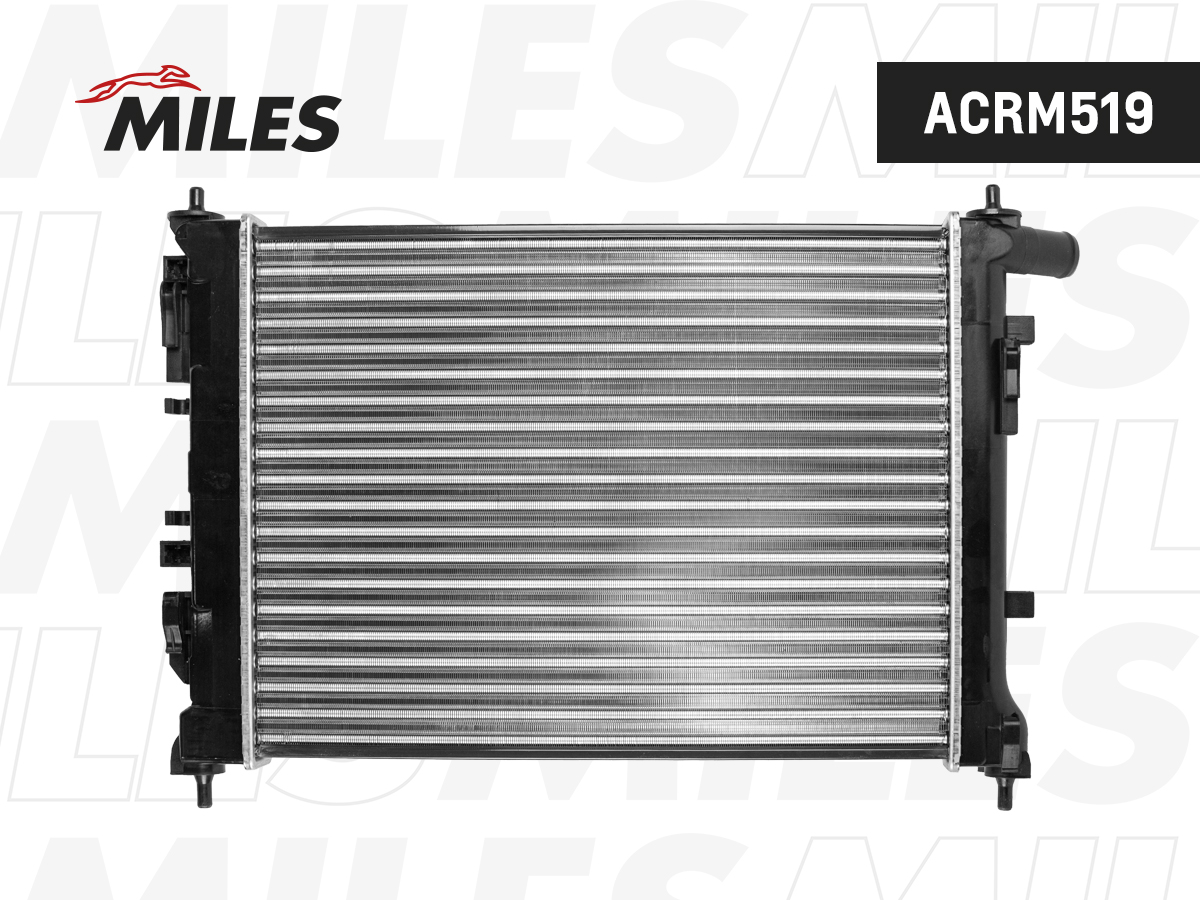 Радиатор двигателя KIA Rio (FB) / Hyundai Solaris (HCR) МТ MILES ACRM519