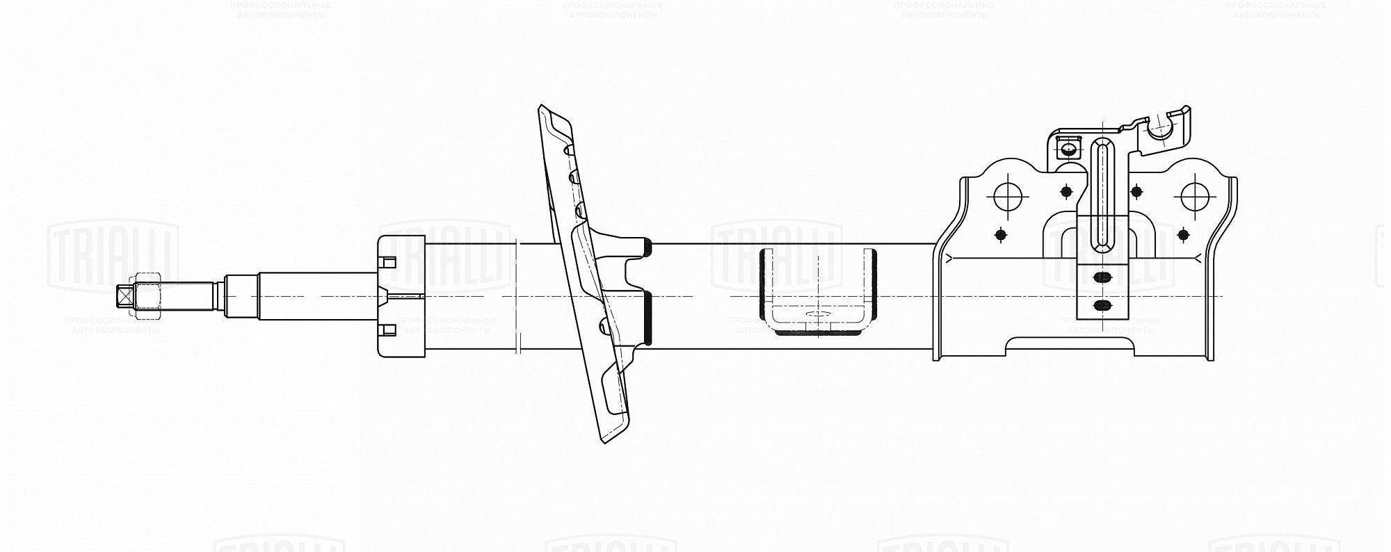 Амортизатор /м Kia Picanto (17-) (стойка) пер прав (AG 08350) TRIALLI