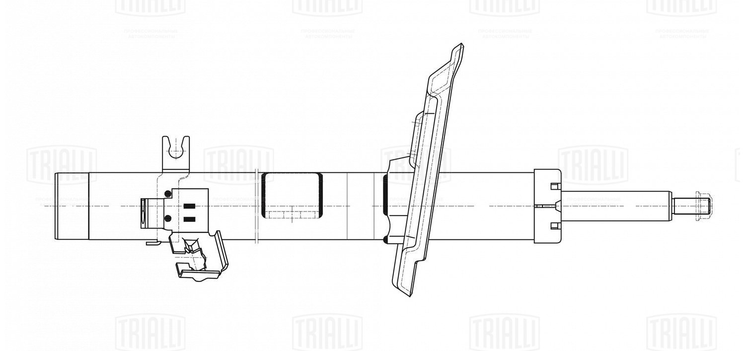 Амортизатор /м Nissan X-Trail (14-) (стойка) перед прав (AG 14359) TRIALLI