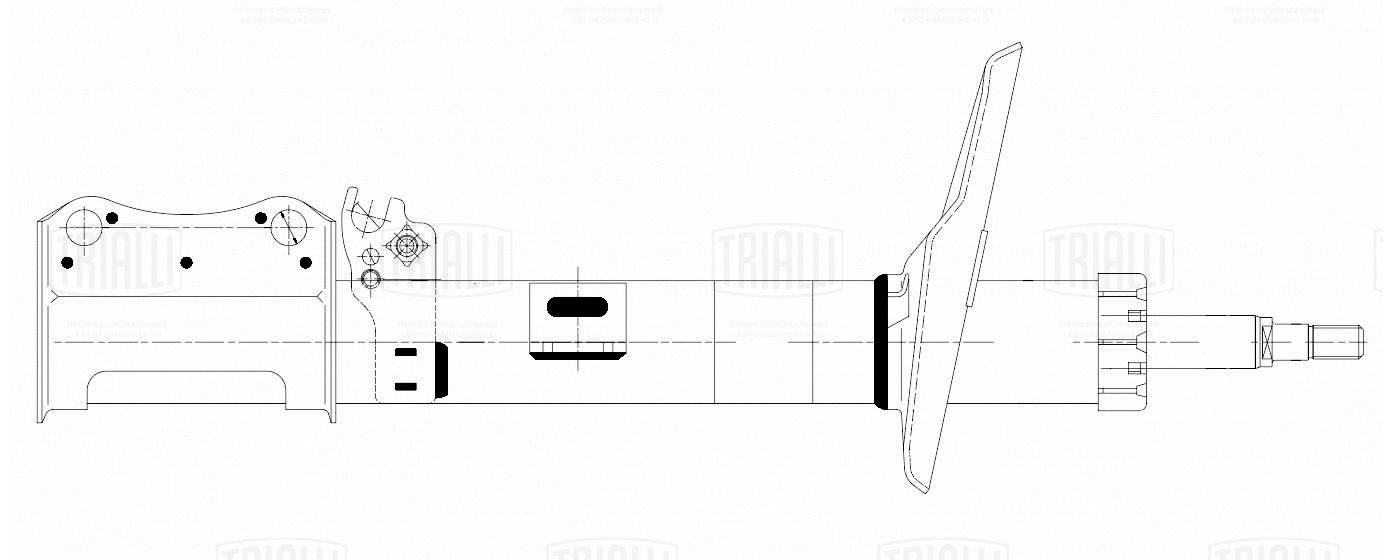 Амортизатор /м Lexus RX (98-) задн лев (AG 19217) TRIALLI
