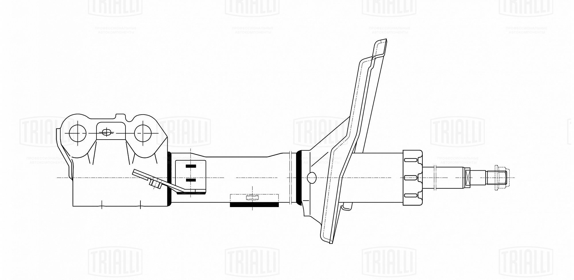 Амортизатор /м Lexus RX (03-) (стойка) пер прав (AG 19384) TRIALLI