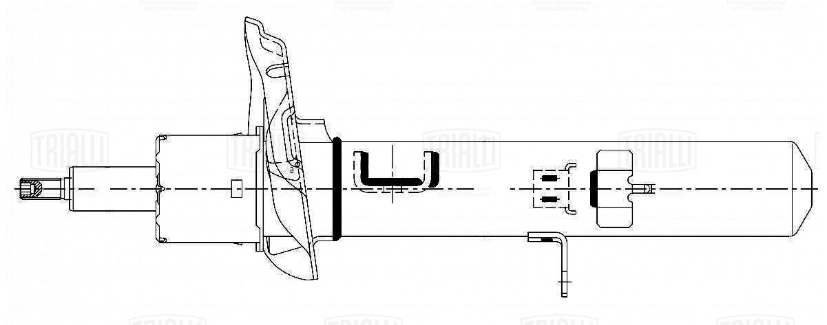 Амортизатор /м Geely Tugella (19-) 4WD (стойка) пер лев (AG 30101) TRIALLI