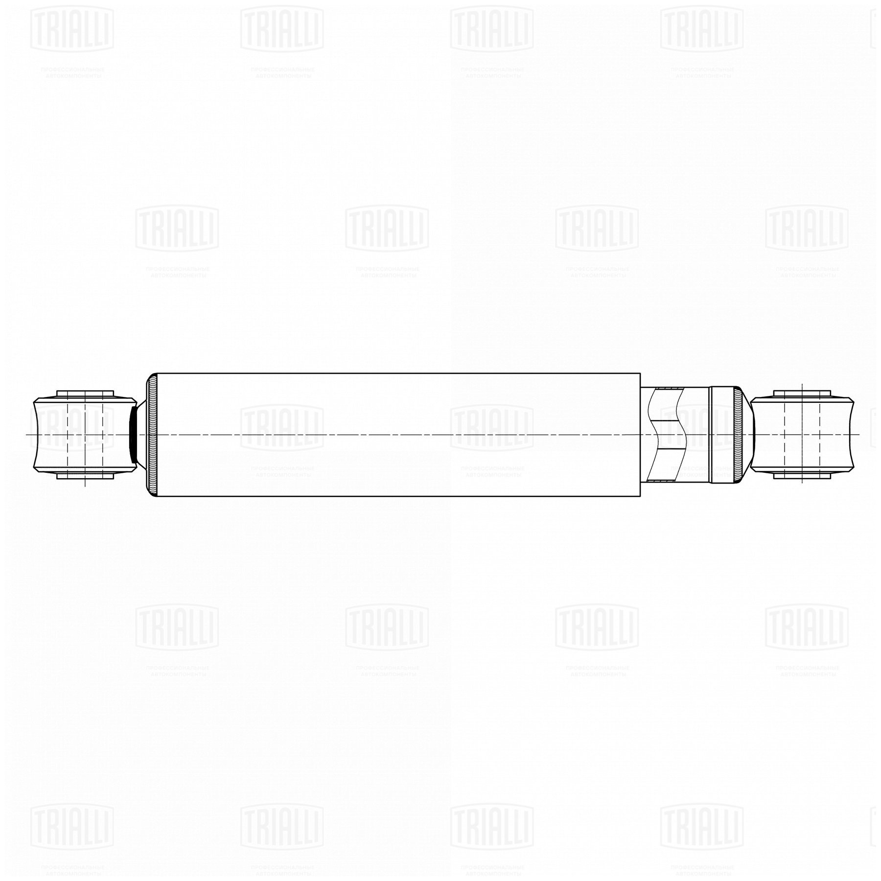Амортизатор /м Renault C (13-)/Volvo FE (06-) (408/663 20х50 20х50 О/О) перед (AH 09020) TRIALLI