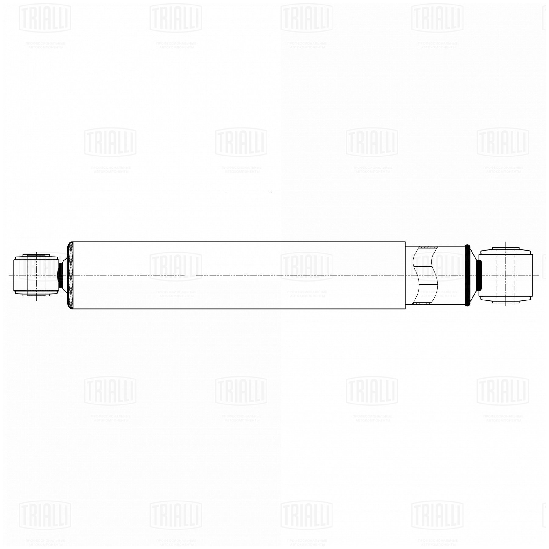 Амортизатор /м Renault Premium (96-) (526/882 71х80 20х55 25х62 O/O) задн (AH 09524) TRIALLI