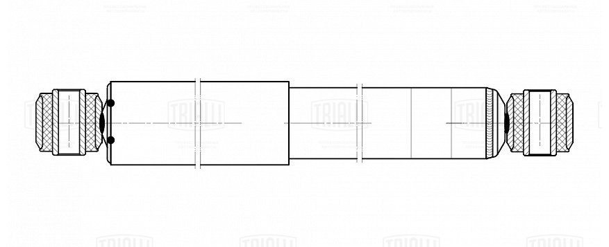 Амортизатор /м Mercedes Actros (96-)/(03-)/Axor (04-) (462/770 16x50 16x50 O/O) пер (AH 15013) TRIALLI