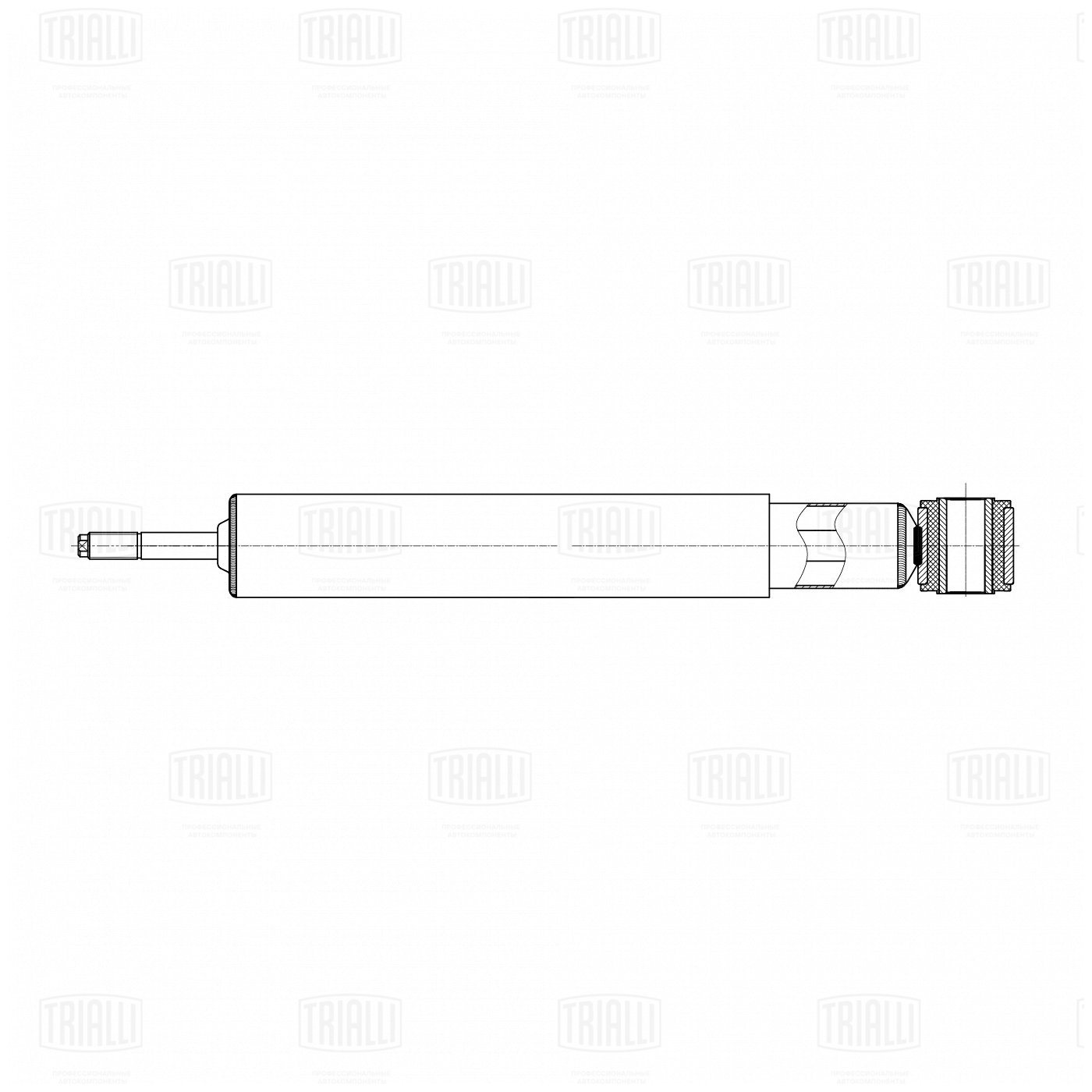 Амортизатор /м MAN TGL (05-) (415/705 14х76 20х50 I/O) перед (AH 51015) TRIALLI