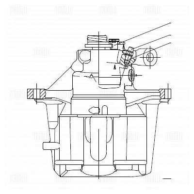 Суппорт торм /м Citroen C5 (01-) перед лев d=57мм (CF 095119) TRIALLI