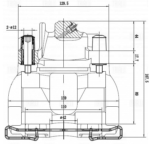 Суппорт торм /м Volvo S60 (00-) перед прав d=60мм (CF 103556) TRIALLI
