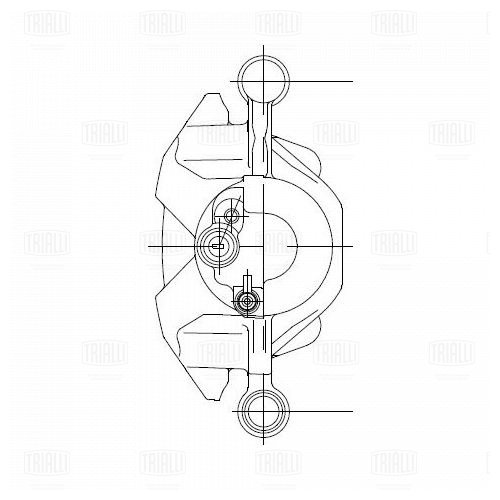Суппорт торм /м Mazda 6 (02-) перед лев d=57мм (для диска 25мм) (CF 350129) TRIALLI