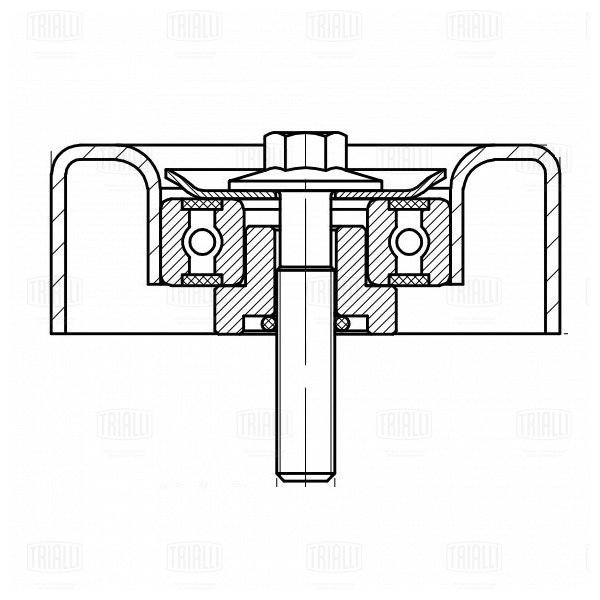 Ролик привод ремня /м Ford Focus I (98-)/Galaxy (95-) 14i/16i/18i/20i/23i (опор) (CM 5080) TRIALLI