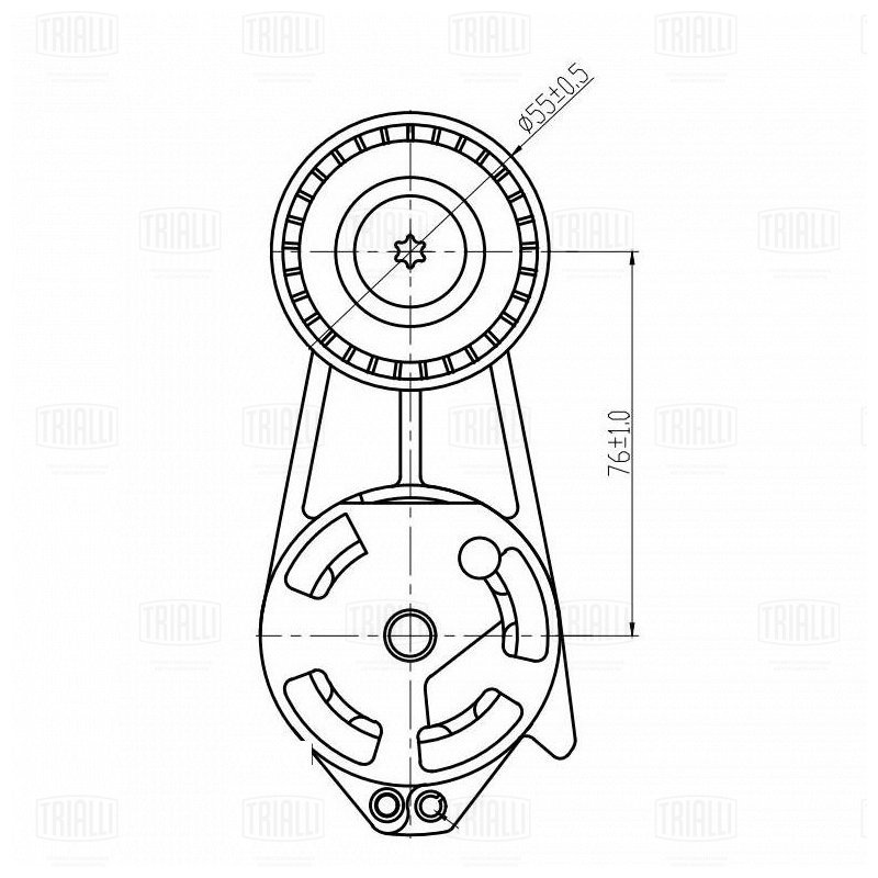 Ролик привод ремня /м BMW 1 F20 (11-) 16i [N13] (с натяж мех) генер (CM 5137) TRIALLI