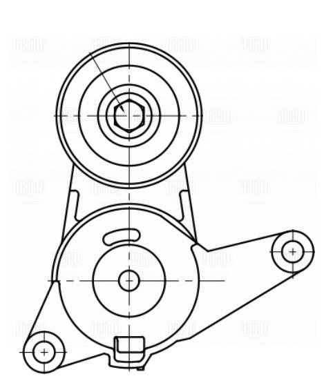 Ролик привод ремня /м Chevrolet Captiva (06-) 30i/32i (с натяж мех) (CM 5446) TRIALLI