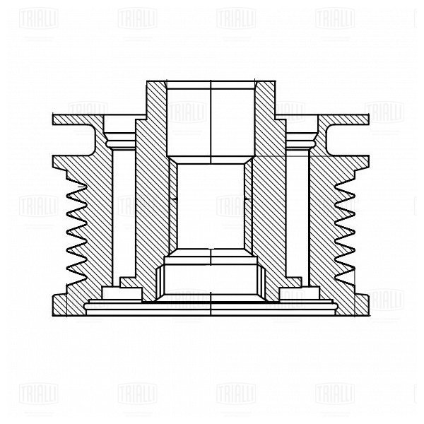 Ролик привод ремня /м Audi A4 (00-) 16i/18i (обгонная муфта) (CM 6730) TRIALLI