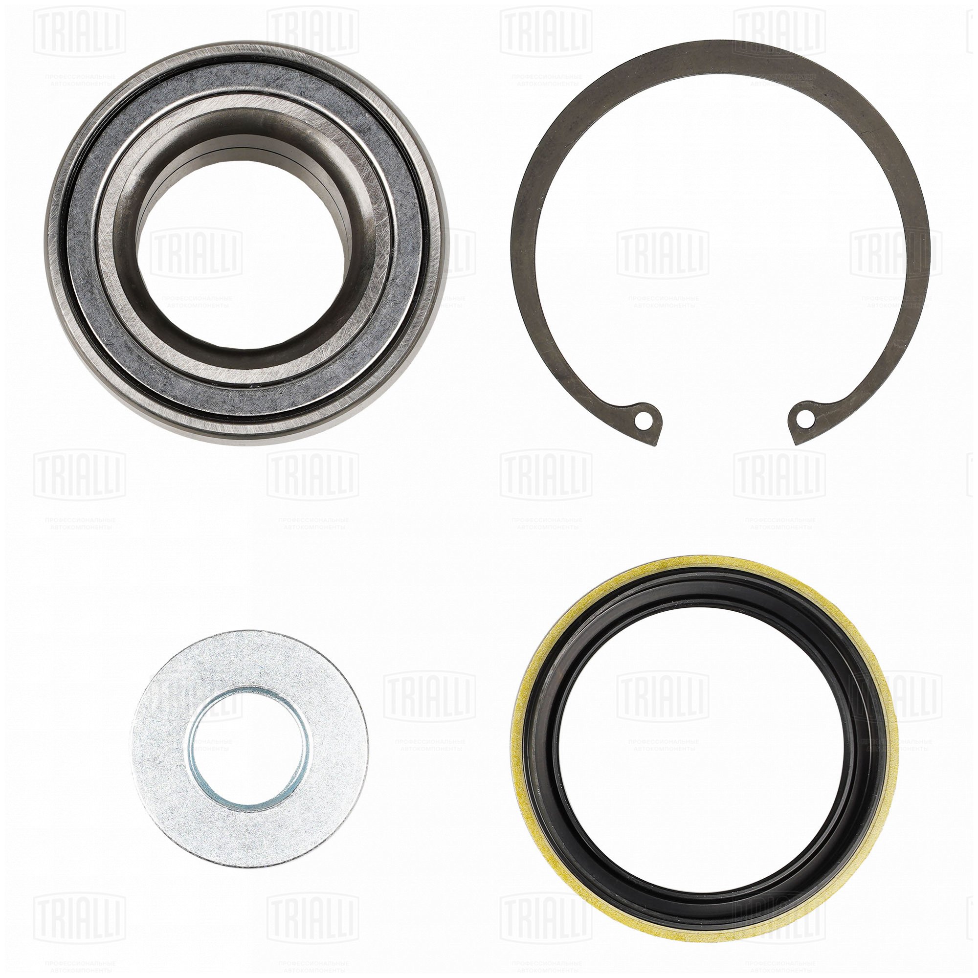 Подшипник ступицы /м Mazda 323 (94-) перед (кмпл: подшип/сальник/гайка/кольцо) (CS 0893) TRIALLI