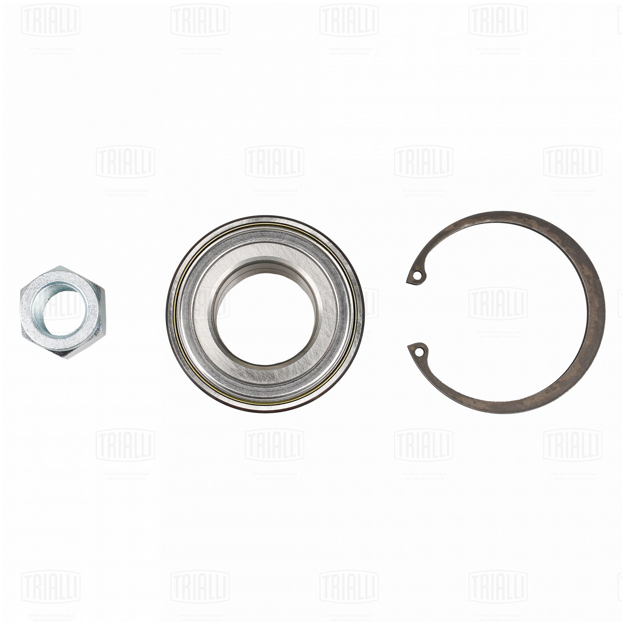 Подшипник ступицы /м Peugeot 206 (98-) перед (кмпл: подшип/гайка/кольцо) (CS 2076) TRIALLI