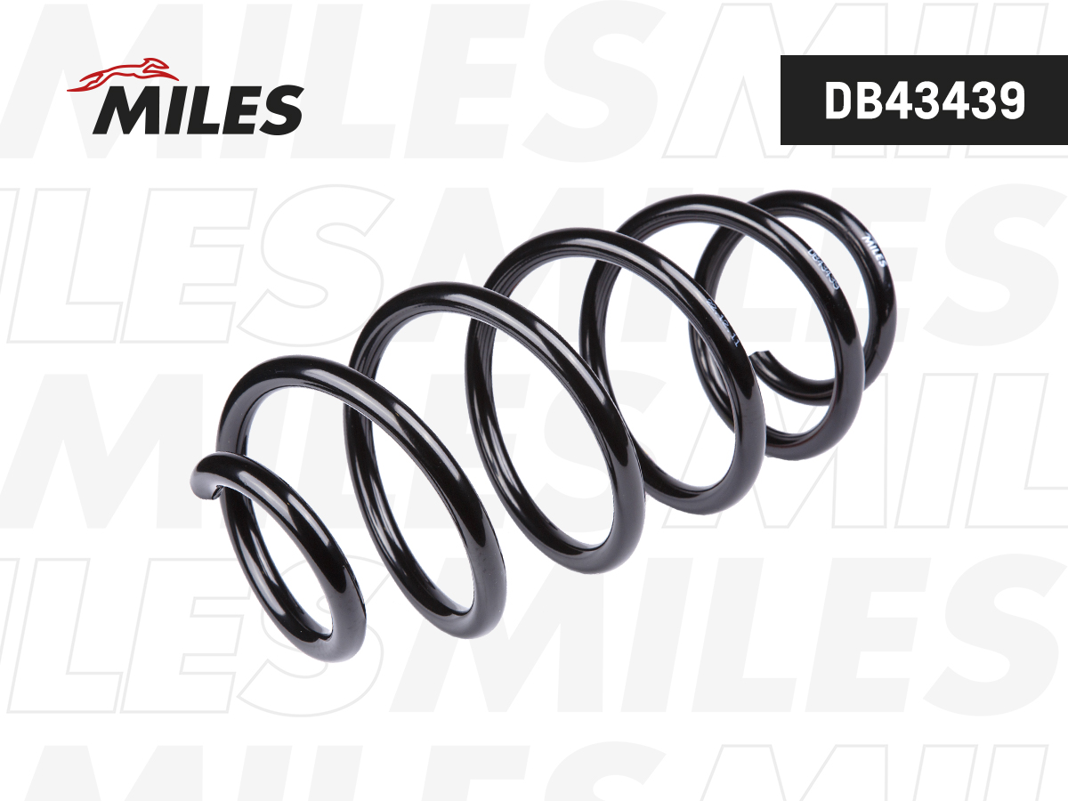 Пружина подвески SKODA OCTAVIA 1.9 TDI 4x4/2.0 FSI 4x4/2.0 TDI 4x4 04- передняя MILES DB43439