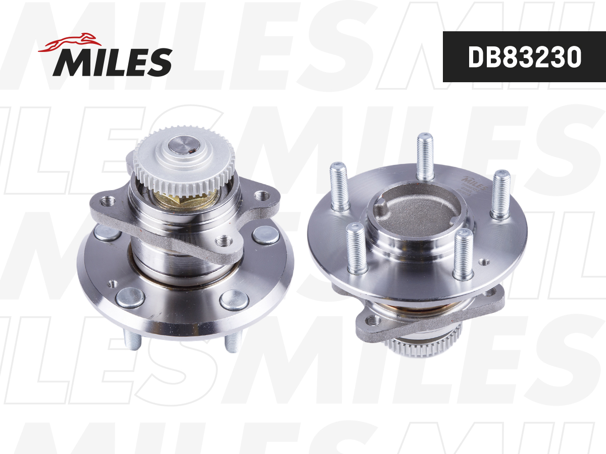 Ступица с подшипником HYUNDAI SONATA III EF/V NF/KIA CARENS II-III 98-12 зад. MILES DB83230