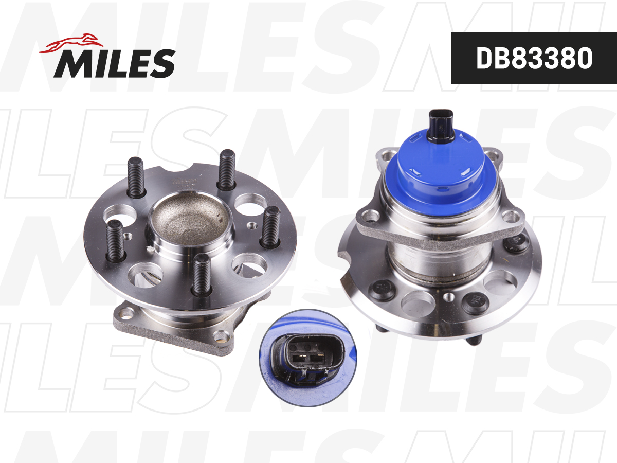 Ступица с подшипником TOYOTA RAV4 II 00-05 зад.  ABS MILES DB83380