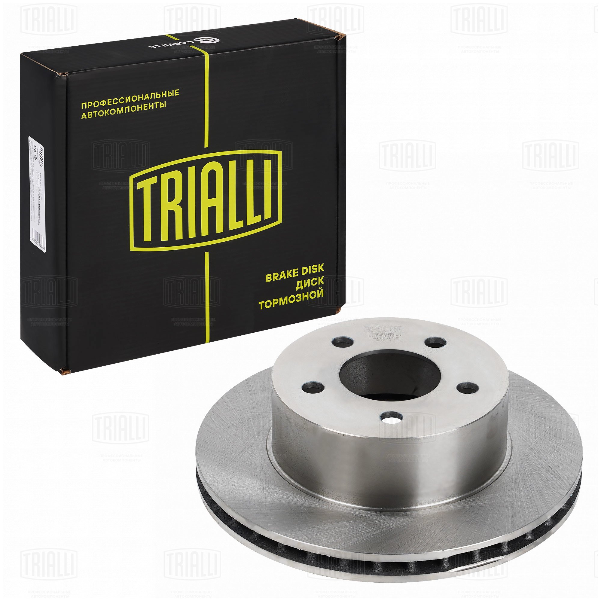 Диск торм /м Jeep Cherokee (91-)/Jeep Grand Cherokee (92-) перед d=280 (DF 073206) TRIALLI