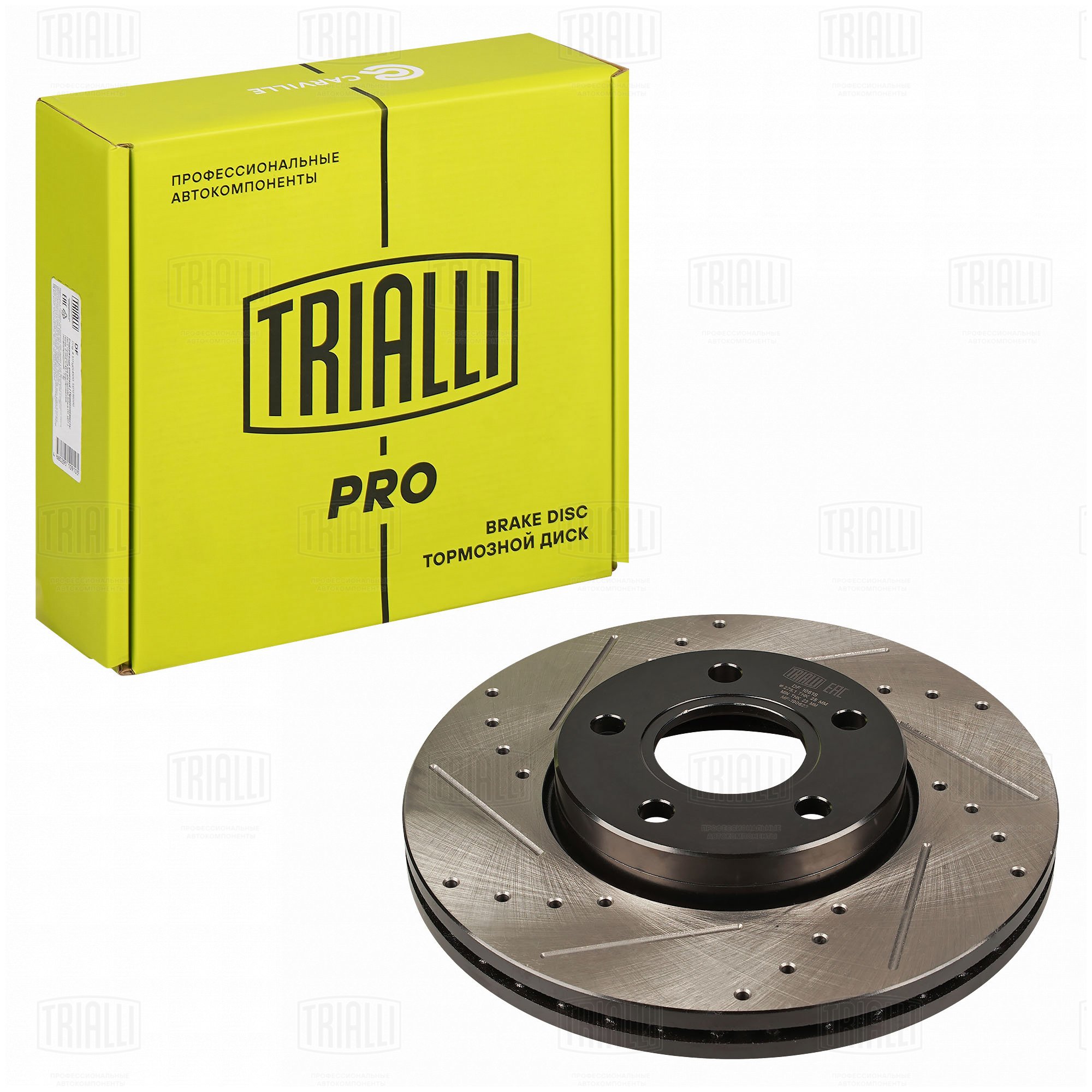 Диск торм /м Ford Focus II (05-)/III (11-) перед d=278 (DF 1061s) PRO TRIALLI