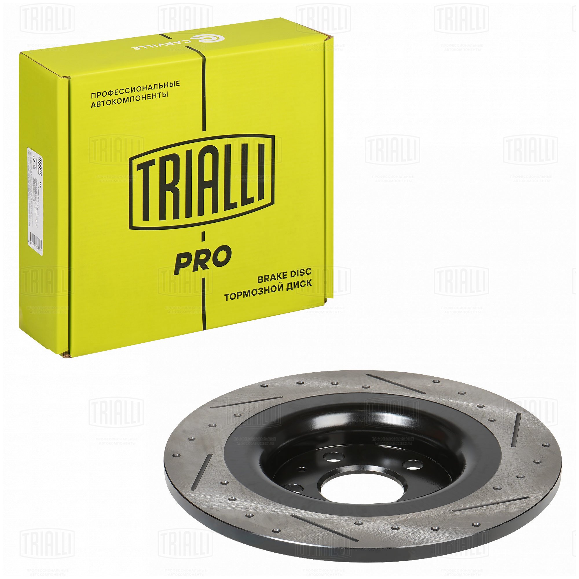 Диск торм /м Geely Monjaro (22-)/Tugella (19-) задн d=302 перф, слотир (DF 1101s) PRO TRIALLI