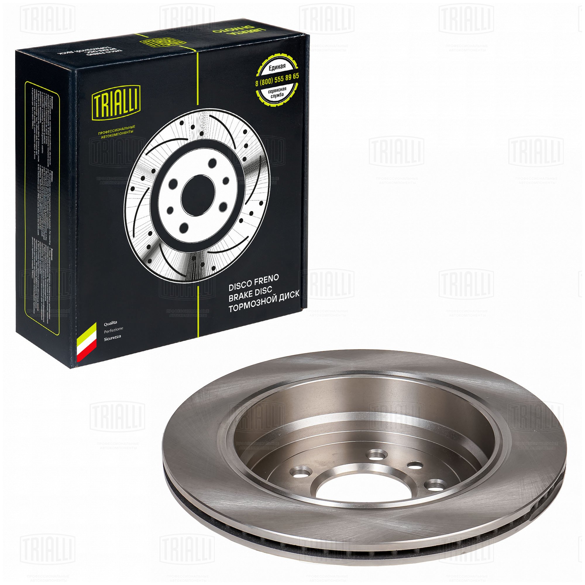 Диск торм /м Land Rover Discovery III (04-)/IV (09-) 27d/30i/30d/40i зад d=325 (DF 130107) TRIALLI