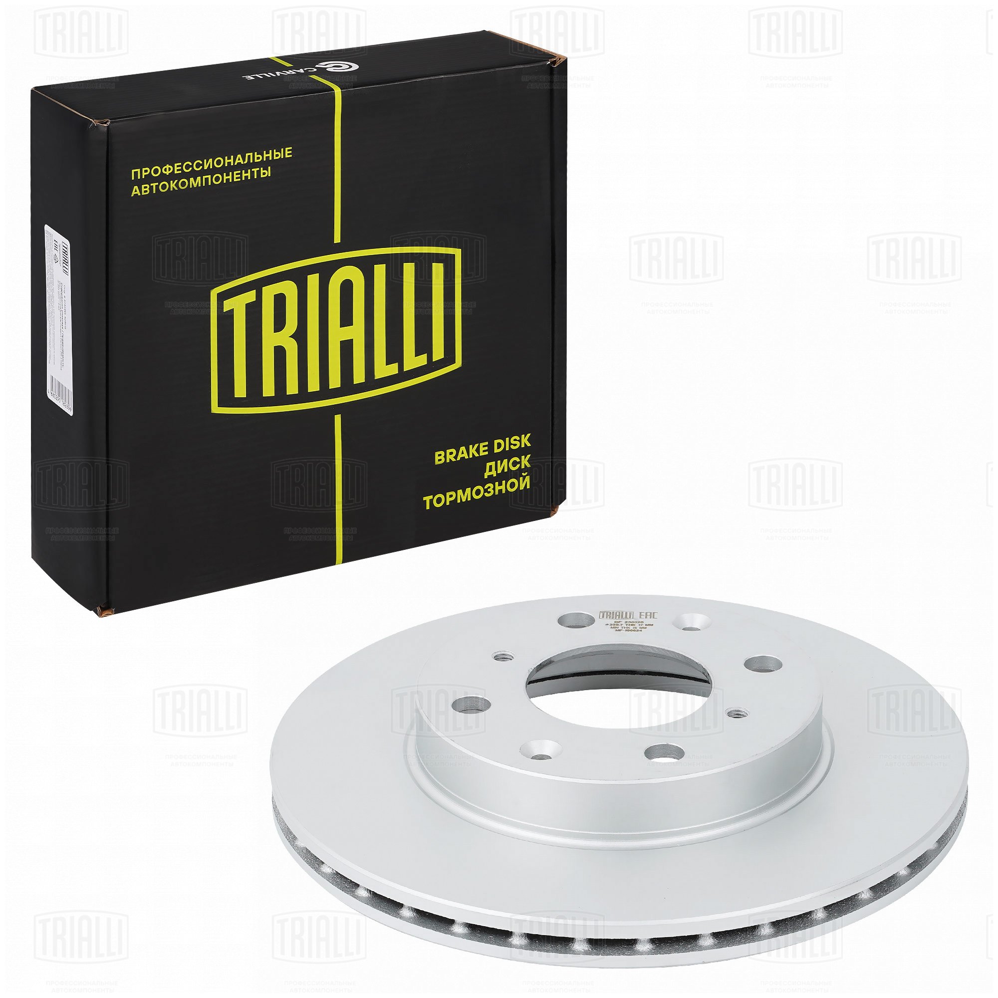 Диск торм /м Honda Jazz (02-)/Fit (07-) перед d=231 (DF 230120) TRIALLI
