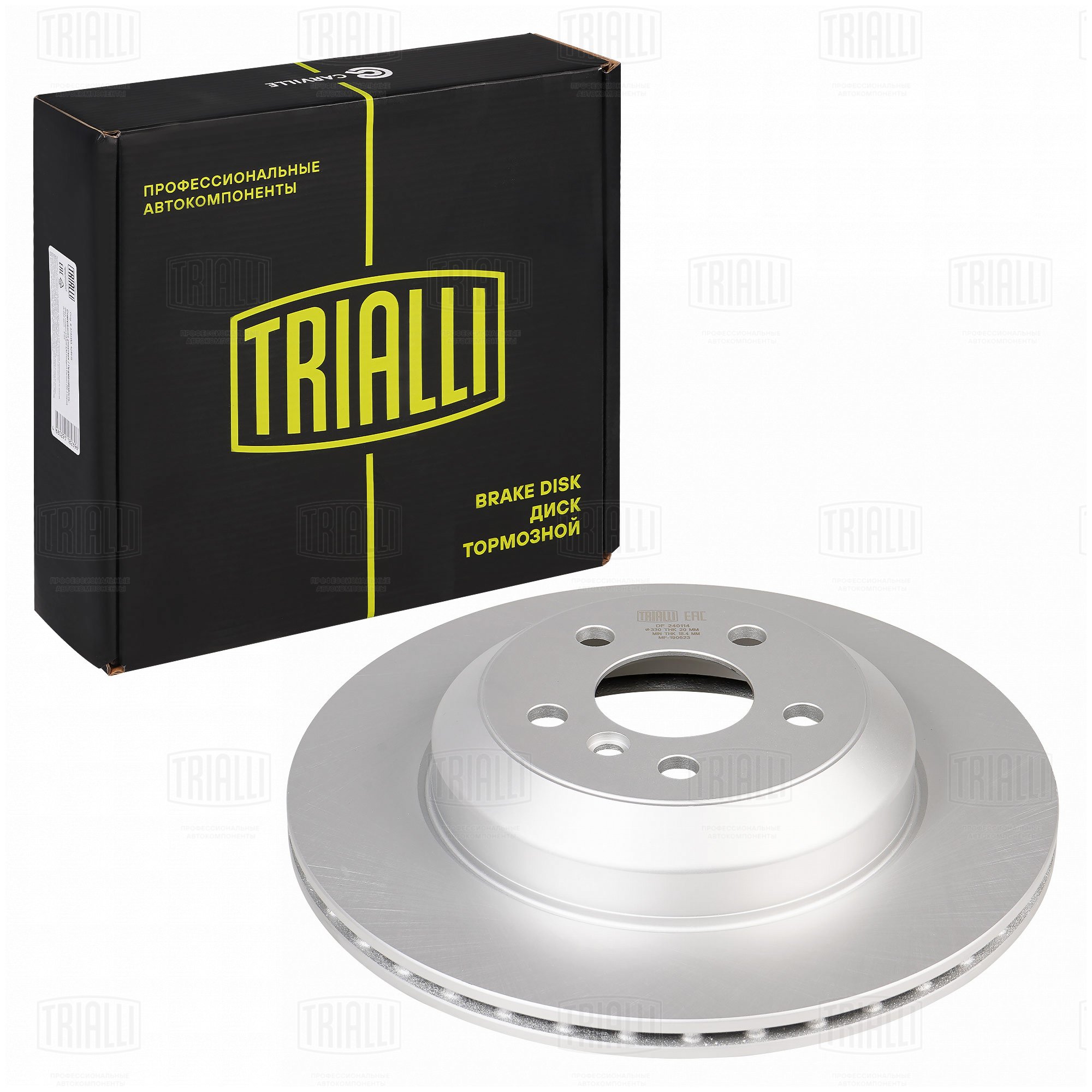 Диск торм /м BMW 3 (G20) (18-)/5 (G30) (16-) зад d=330 лев (DF 240114) TRIALLI