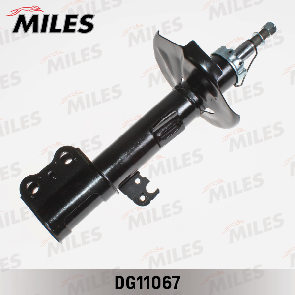 Амортизатор TOYOTA COROLLA 02- (D отв. под стойку стаб. = 12 мм) пер.лев.газ. MILES DG11067