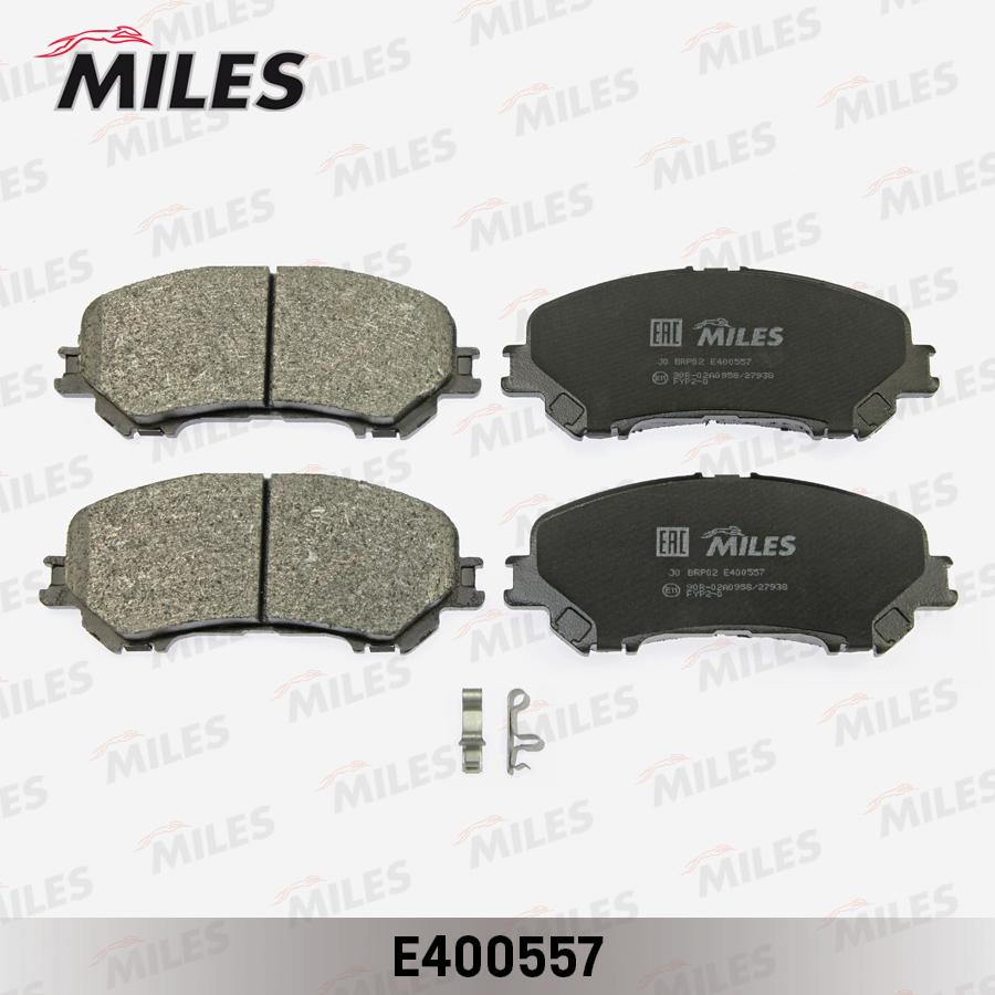 Колодки тормозные NISSAN X-TRAIL(32) 14- передние MILES E400557