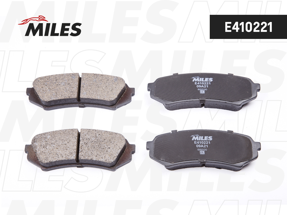 Колодки тормозные TOYOTA LAND CRUISER 100 98>07/LEXUS LX470 98>07 - задние MILES E410221