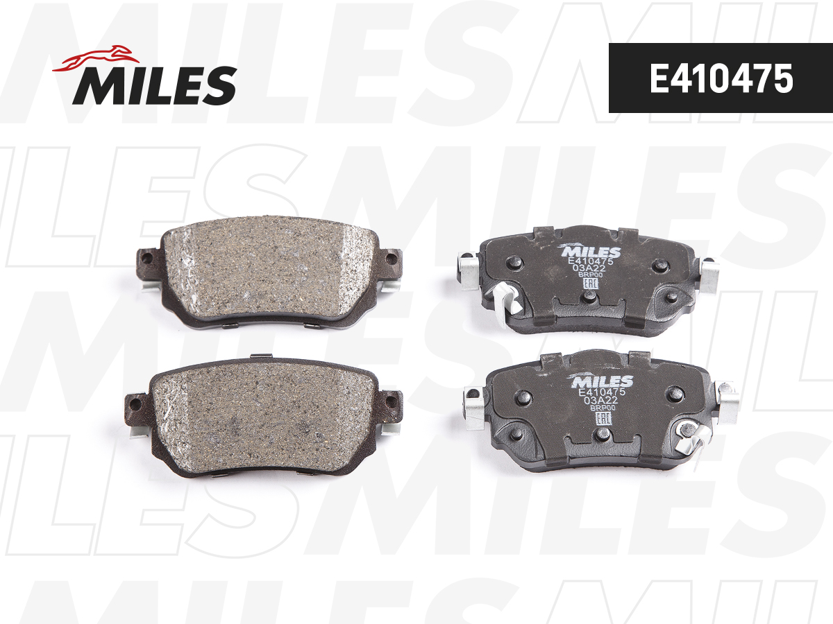 Колодки тормозные NISSAN QASHQAI/X-TRAIL 14- задние MILES E410475