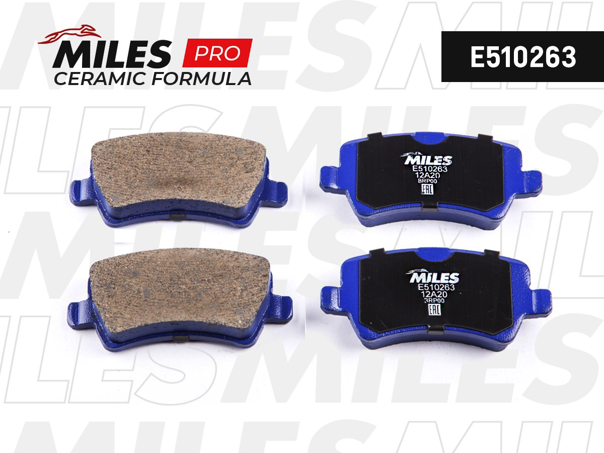 Колодки тормозные FORD GALAXY/S-MAX/VOLVO S80/V70/XC60/XC70 07- задние Ceramic MILES E510263