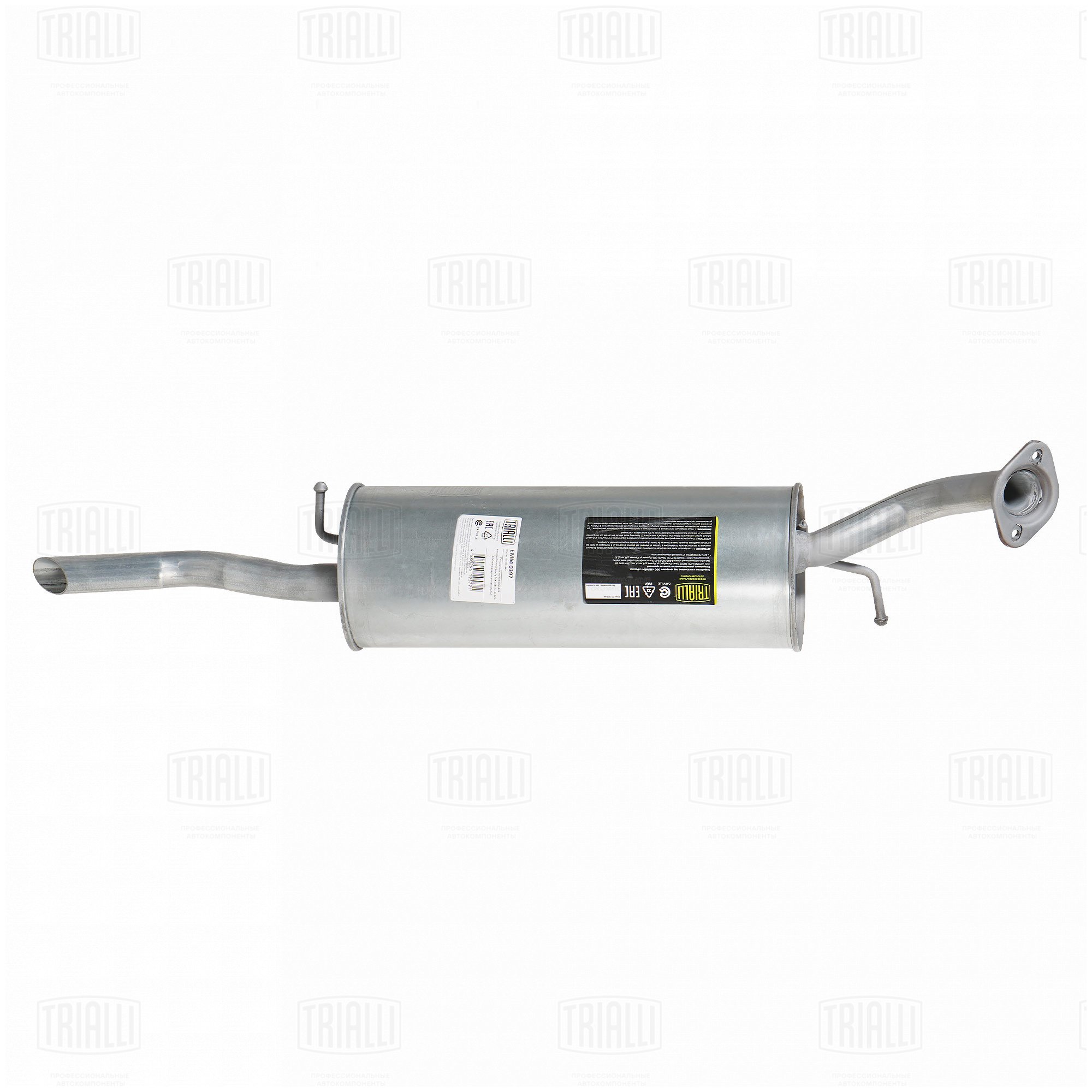 Глушитель /м Geely MK (08-) 15i осн (алюм сталь) (EMM 0397) TRIALLI