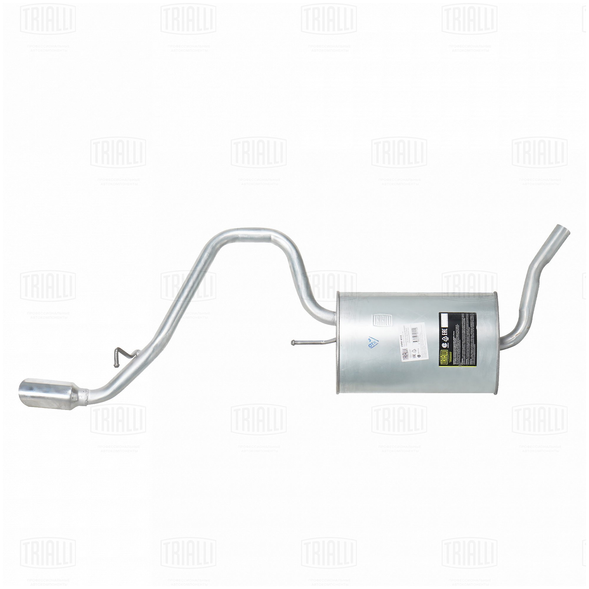 Глушитель /м Hyundai i30 (07-) 14i/16i хетчбек осн (алюм сталь) (EMM 4016) TRIALLI