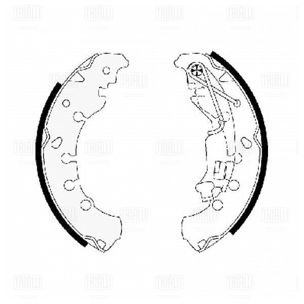 Колодки торм /м Opel Corsa D (06-) барабан 203x38 (GF 4559) TRIALLI