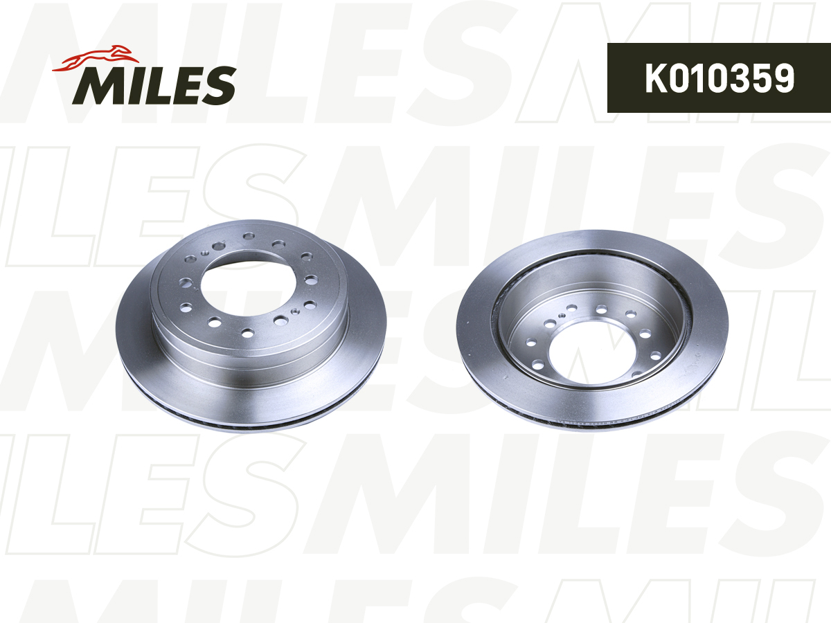 Диск тормозной TOYOTA LAND CRUISER 120 05> задний MILES K010359