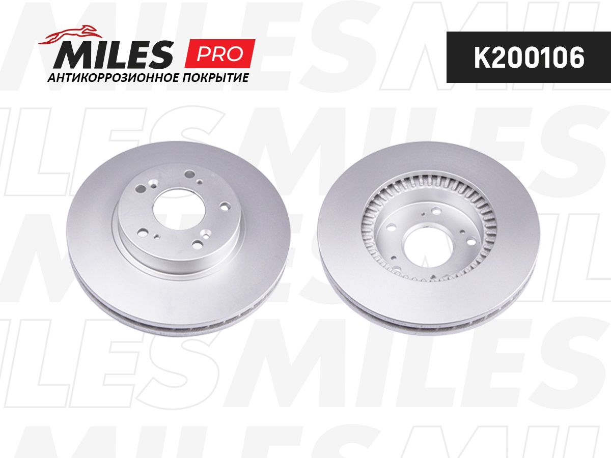 Диск тормозной HONDA CIVIC 01-06/CR-V 2.0 02-06/STREAM 15 01- передний вент. (с антикоррозионным покрытием)