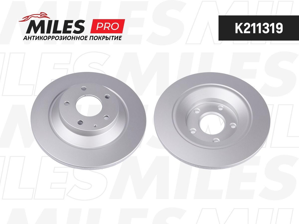 Диск тормозной MAZDA CX-5 11- задний (с антикоррозионным покрытием) MILES K211319
