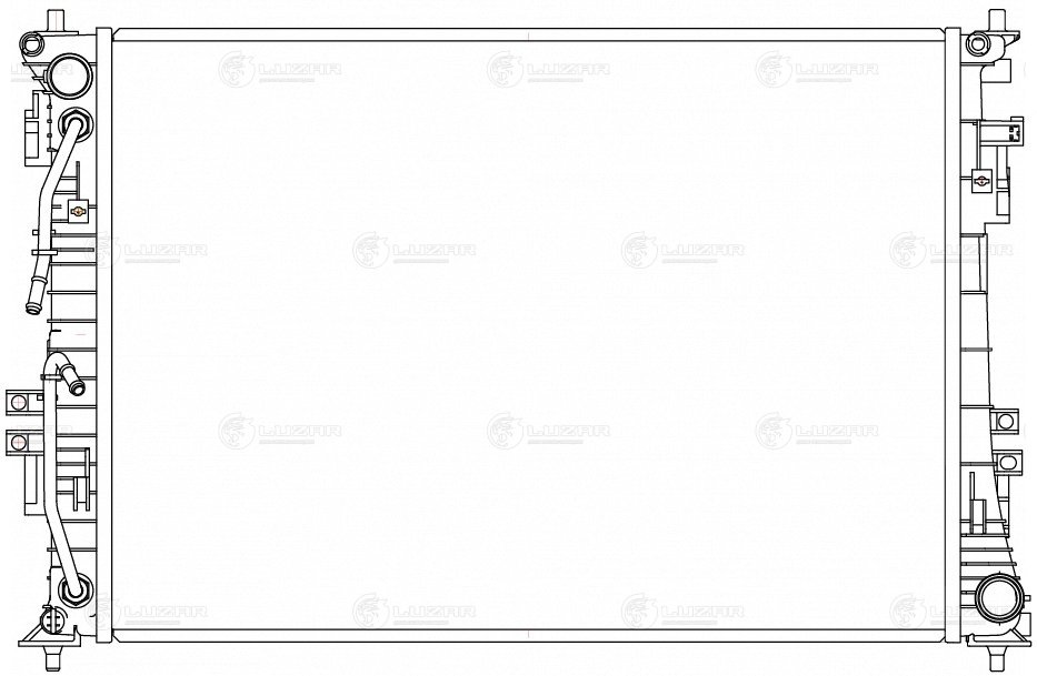 Радиатор охл. для а/м Hyundai Tucson IV (20-)/Kia Sportage V (21-) 2.0i AT (LRc 0820) LUZAR