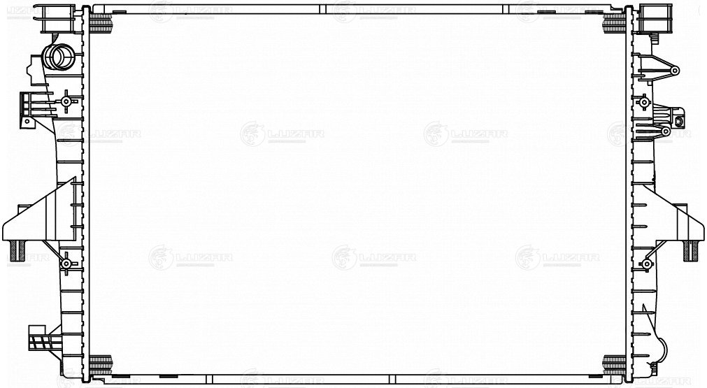 Радиатор охл. для а/м VW Transporter T5 (03-) 2.0TD/2.0T (рест. 09-) (LRc 1815) LUZAR