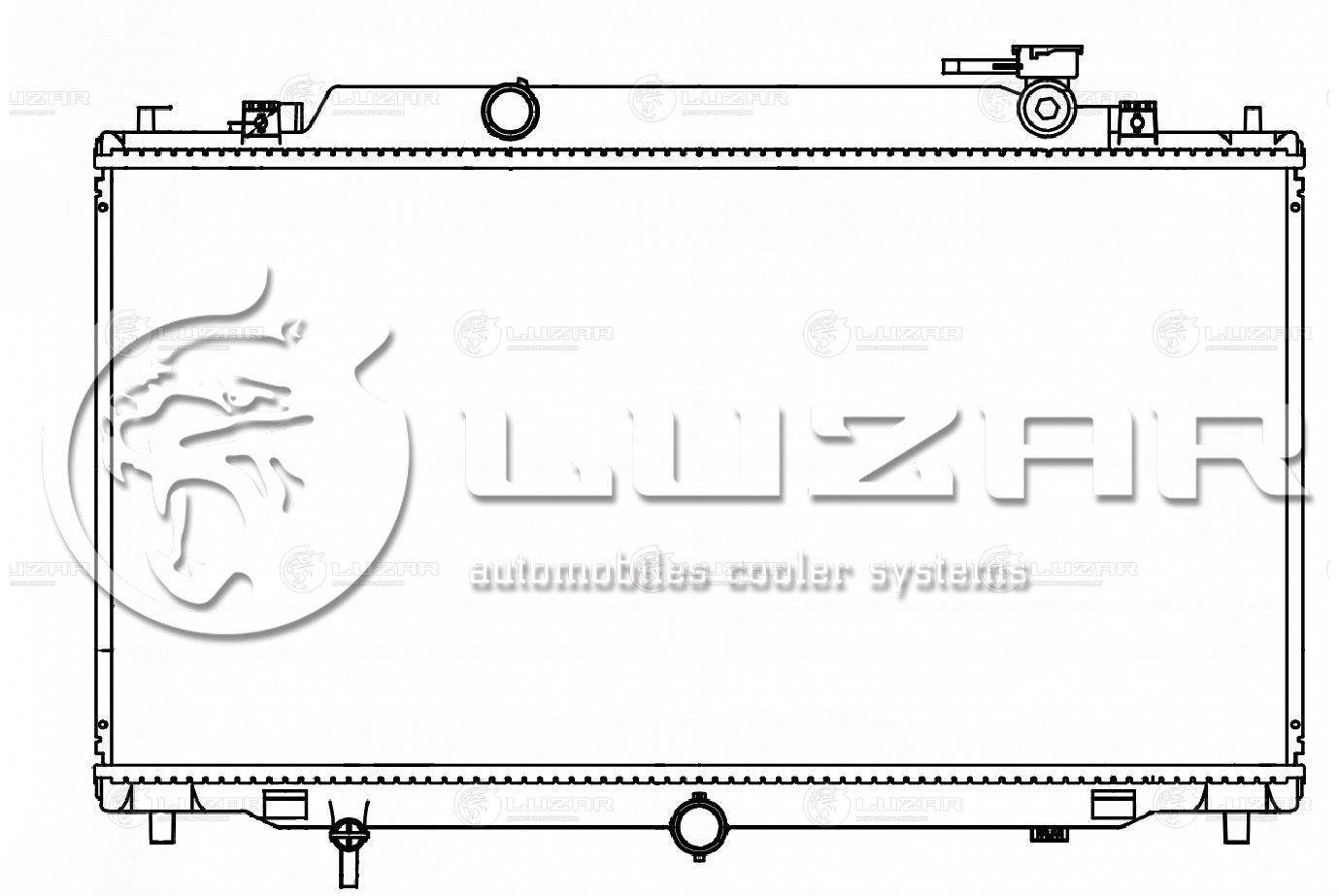 Радиатор охл. для а/м Mazda 6 (GJ) (12-) M/A (LRc 251PE) LUZAR