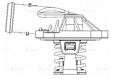 Термостат для а/м VW Touareg (02-)/Audi Q7 (06-) 3.0D (87°С) (с корпусом) (LT 1870) LUZAR
