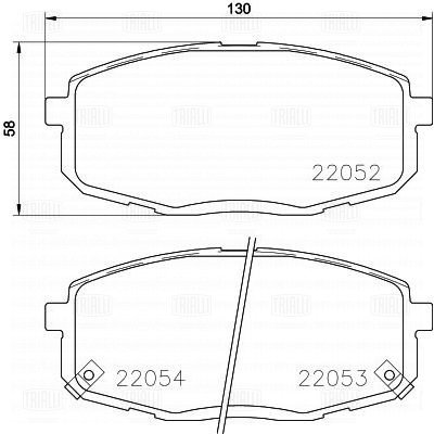 Колодки торм /м Hyundai Creta (16-)/Kia Cerato II (09-) диск перед (PF 0813) TRIALLI