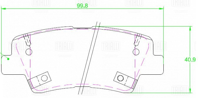 Колодки торм /м Geely Atlas Pro (19-) диск зад (PF 2307) TRIALLI