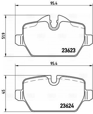 Колодки торм /м BMW 1 (E81/87) (04-)/3 (E90) (05-)/Mini Countryman (10-) диск зад (PF 4010) TRIALLI