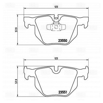 Колодки торм /м BMW 3 (E90/91/92/93) (05-) диск зад (PF 4016) TRIALLI